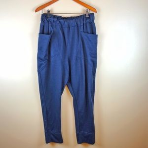 Navy Casual Drop Crotch Jogger Sweatpants